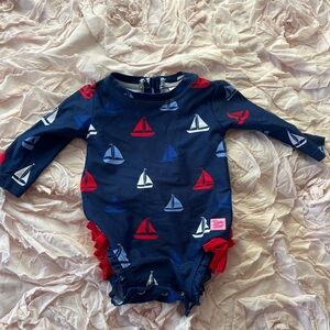 Ruffle butt swimsuit 3-6